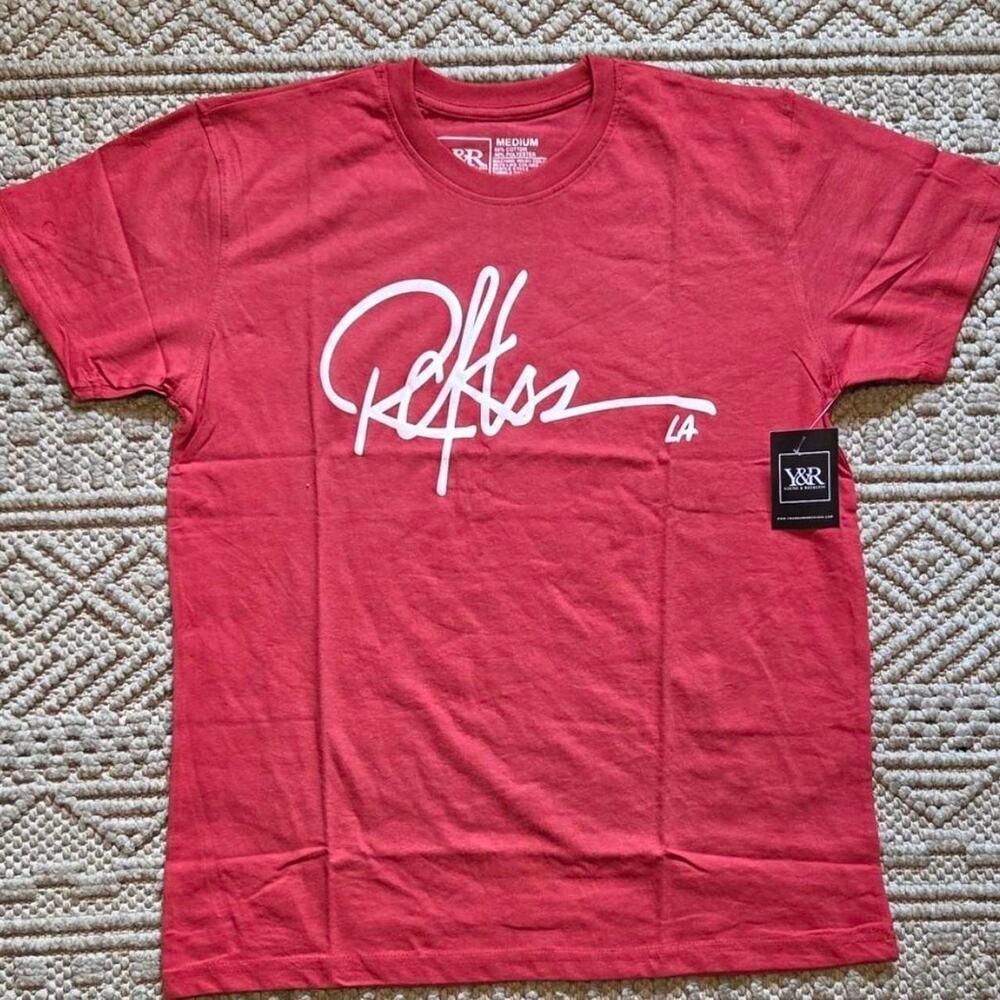 Reckless LA Red Logo Tee Size Medium NWT